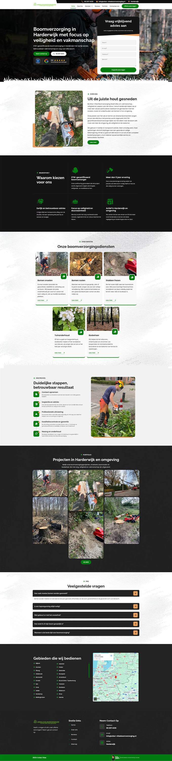 Website Arbor Vitae Boomverzorging