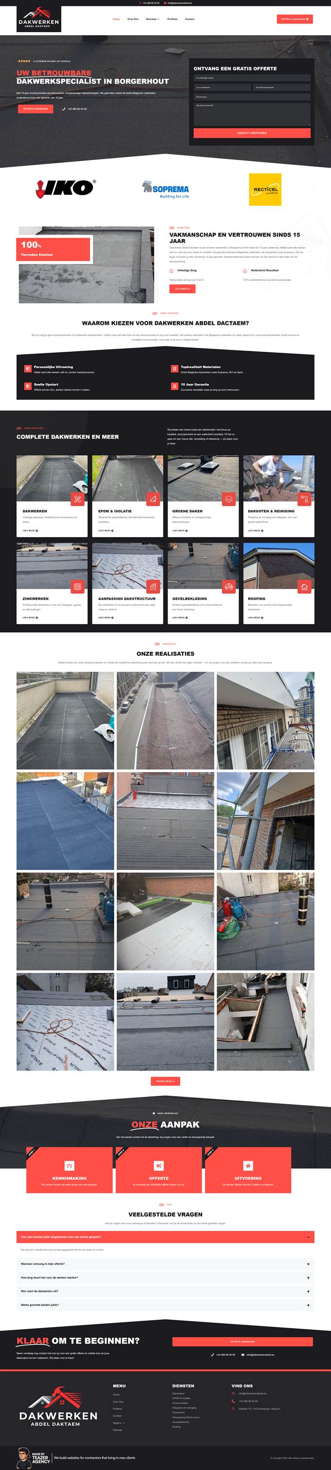 Website Dakwerken Abdel