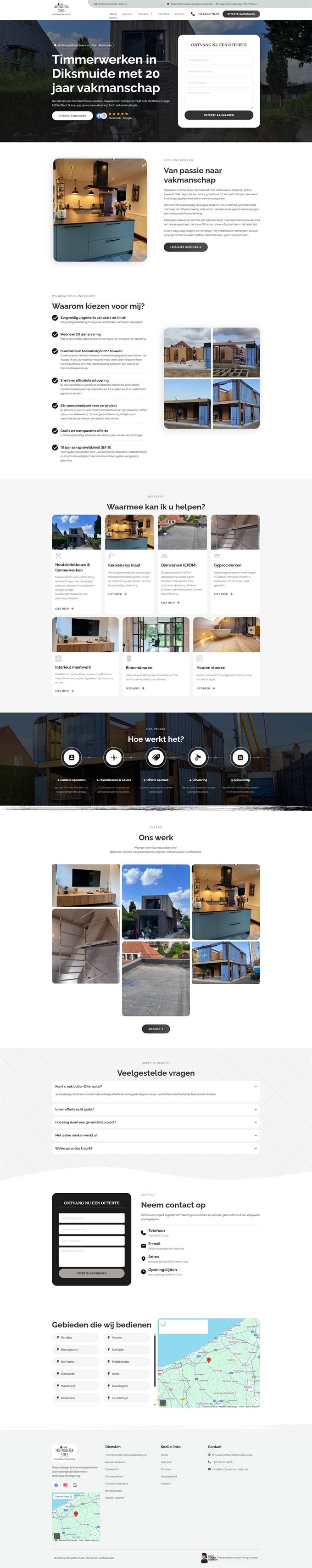 Website Houtprojecten Staes
