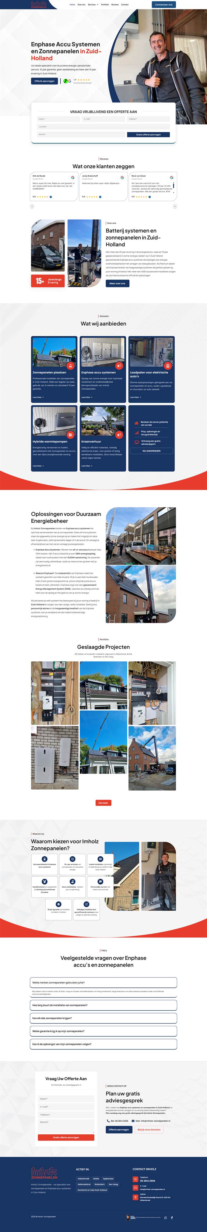 Website Imholz Zonnepanelen