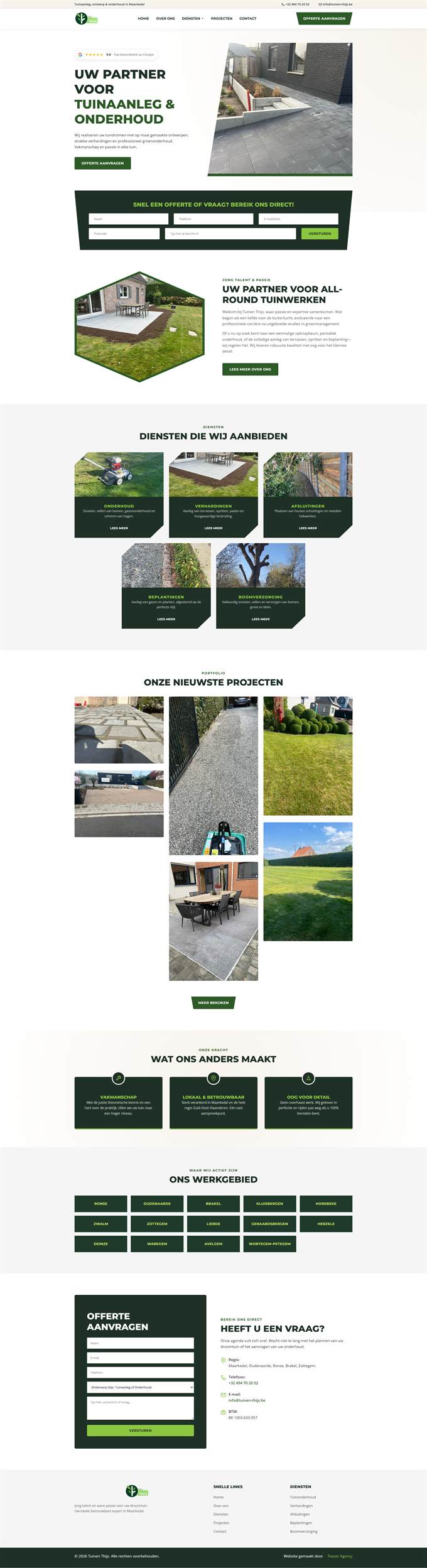 Website Tuinen Thijs